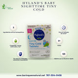 Hyland's Baby Nighttime Tiny Cold 125 Tabletas Resfriado de Noche