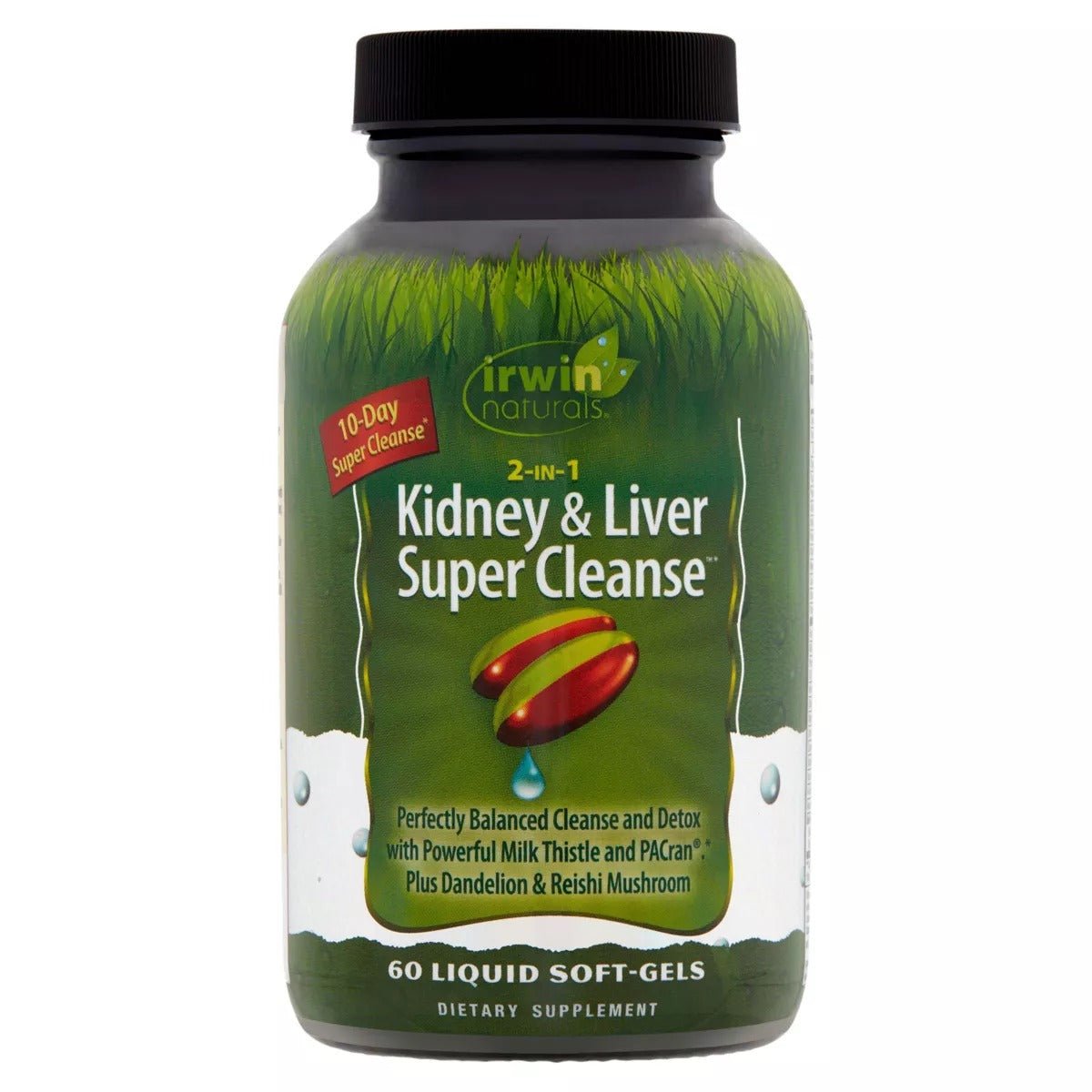 Irwin Naturals 2 in 1 Kidney &amp; Liver Super Cleanse 60 softgel