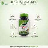 Jengibre en Cápsulas 550 mg, 100 Cápsulas Veganas Nature's Way