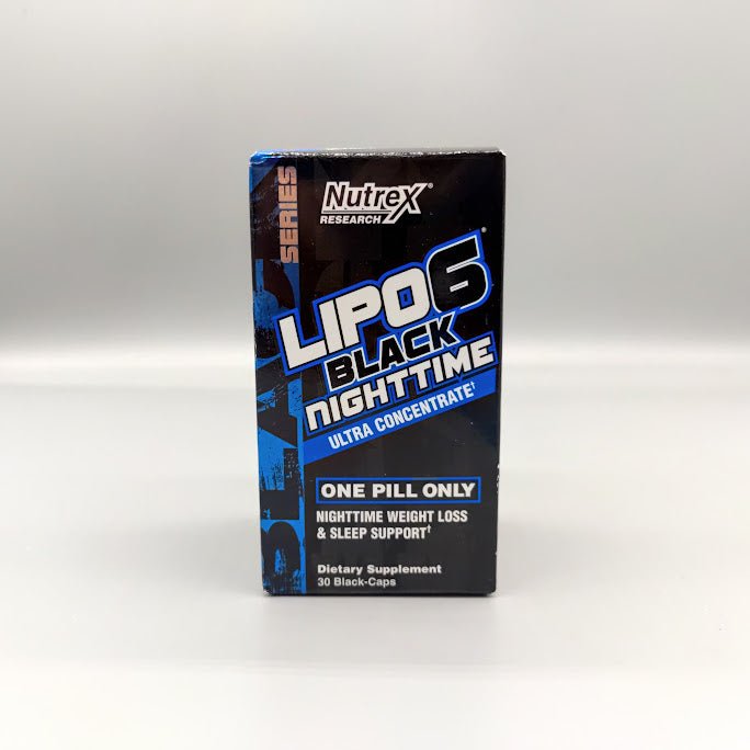 Lipo 6 - Black Nighttime - Ultra Concentrate - Weight Loss &amp; Sleep Support - 30 Capsules