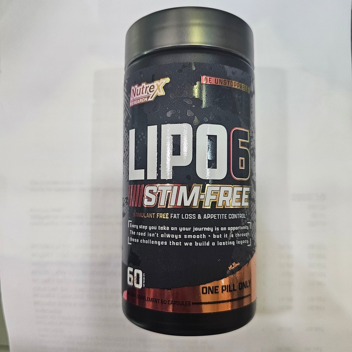 Lipo 6 - Black - Stim - Free - Ultra Concentrate - Stimulant Free - Weight Loss Spport - 60 Black Capsules