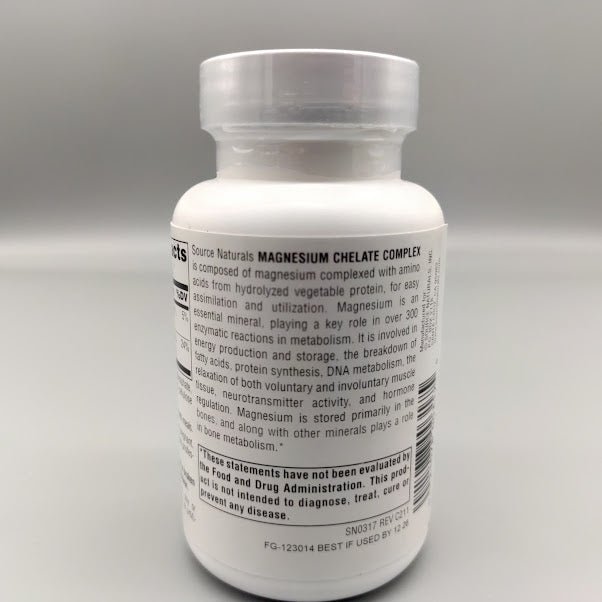 Magnesium Chelate Complex - 100mg - 100 Tablets