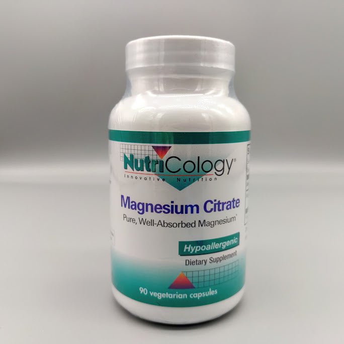 Magnesium Citrate - 90 Vegetarian Capsules - NutriCology