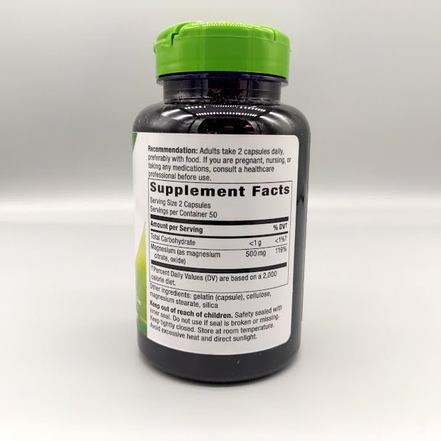 Magnesium Complex - 100 Capsules - 500mg - Nature's Way