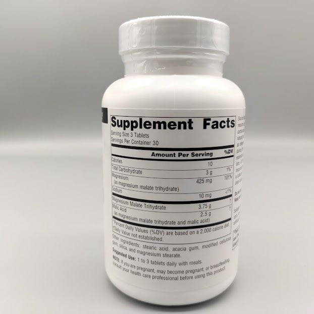 Magnesium Malate - 3,750 mg - 90 Tablets
