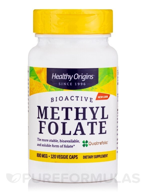 Methylfolate 800mg 120 caps Healthy Origins