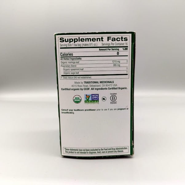 Moringa with Spearmint &amp; Sage 16 Teabags