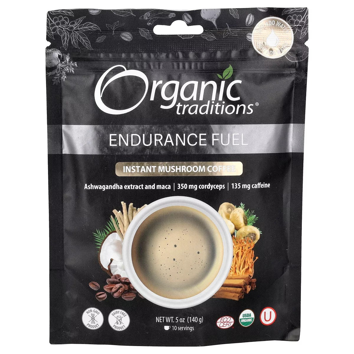 Mushroom Coffee Endurance Fuel - 5 onzas