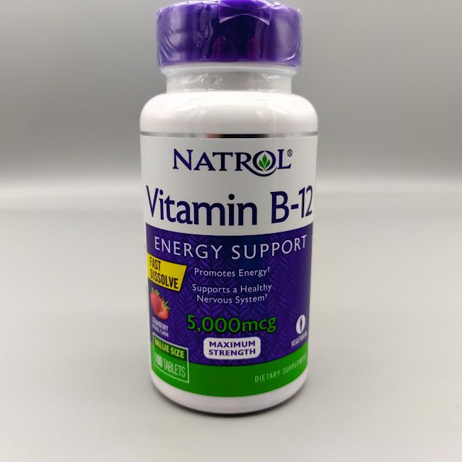 Natrol Vitamin B-12 5000mcg 100-count Fast Dissolve Supplements