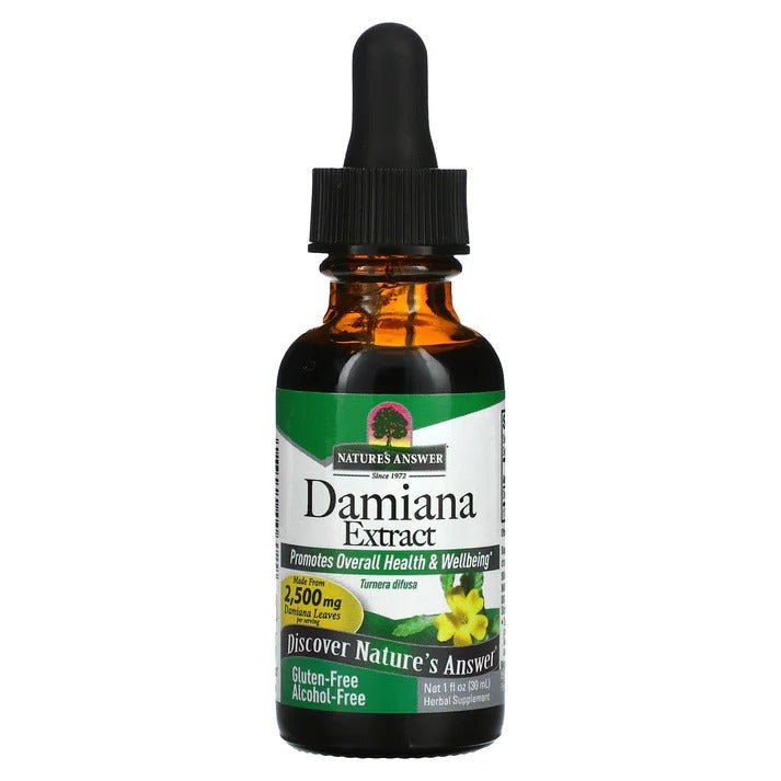 Nature’s Answer, Damiana Leaves Alcohol Free Extract, 1 Oz