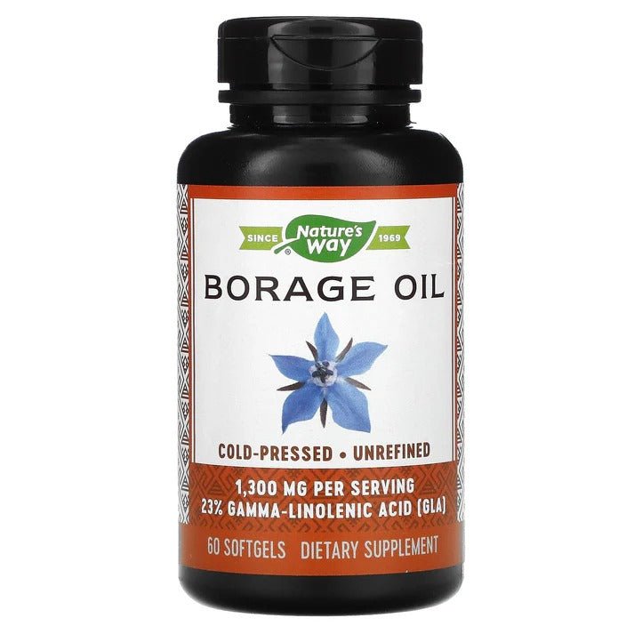 Nature's Way Borage Oil 1300 mg - 60 Softgels