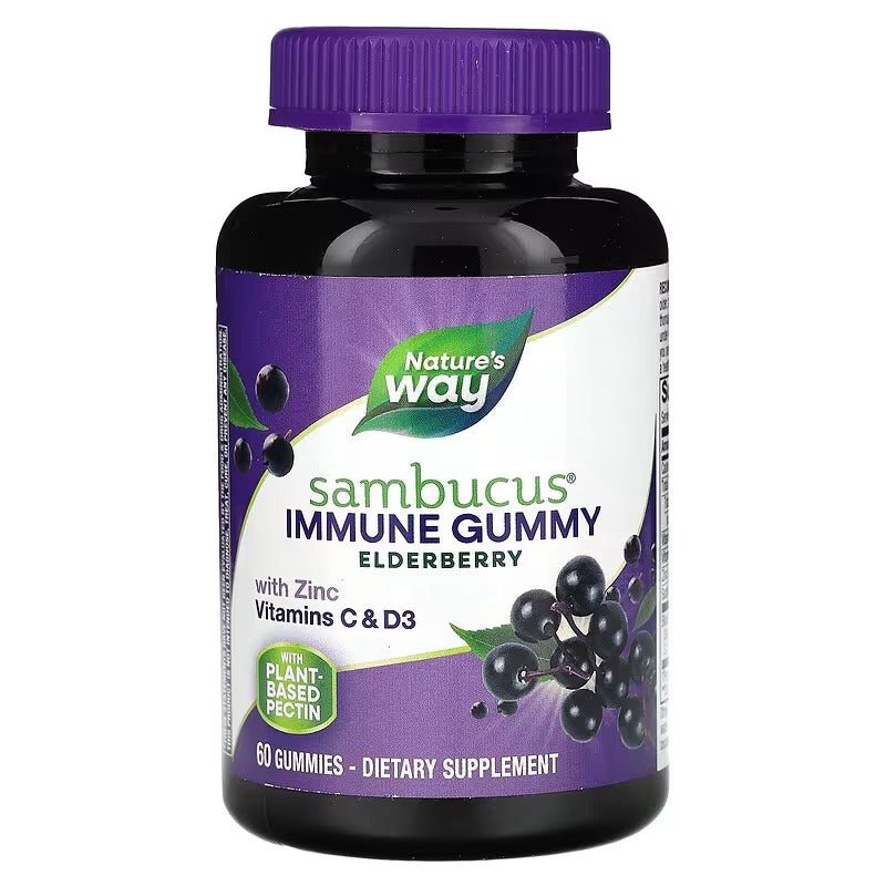 Nature&#39;s Way Sambucus Elderberry Gummies 60 gomitas