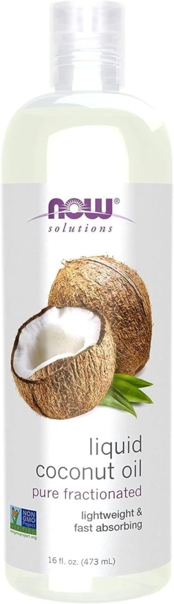 NOW Solutions Liquid Coconut Oil Pure Fractionated