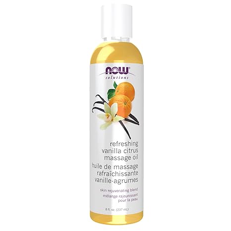 NOW Solutions Refreshing Vanilla Citrus Massage Oil