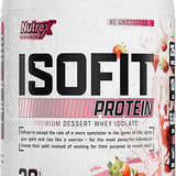 Proteína Nutrex ISOFIT Fresas y Crema 30 Servicios, Whey Isolate