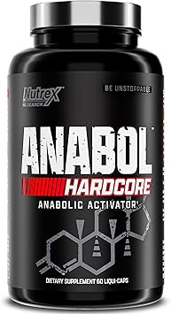 Nutrex Research Anabol Hardcore, Activador Anabólico, 60 Liqui - Caps