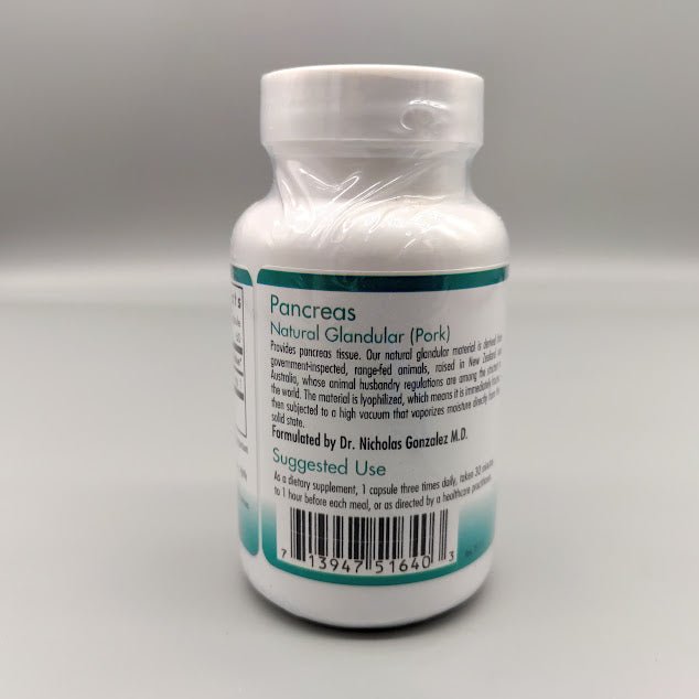 NutriCology - Pancreas - Natural Glandular 60 Vegetarian Capsules