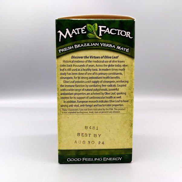 Olive Leaf - Organic Yerba Mate 20 Teabags