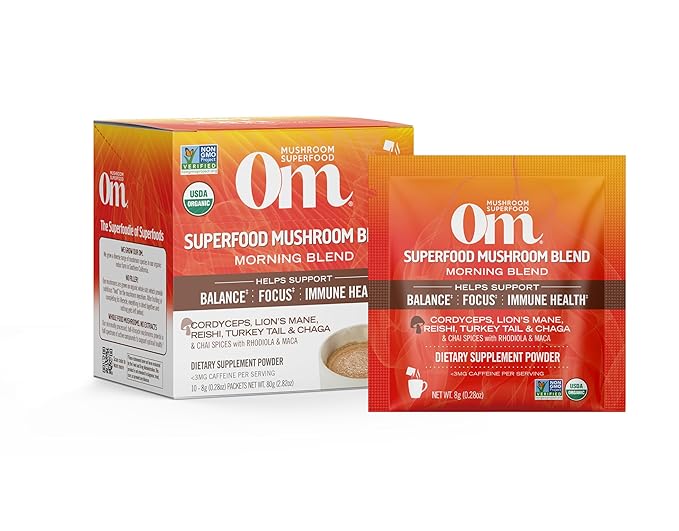 Om Mushroom Morning Energy Blend – 10 Paquetes