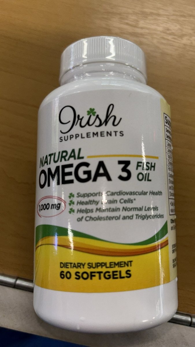 Omega 3 Fish Oil, 1000 mg, 60 Cápsulas Blandas