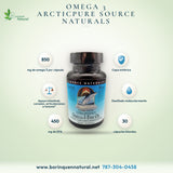 Omega 3 850mg ArcticPure® Enteric Coated Ultra Potency - 30 Softgels