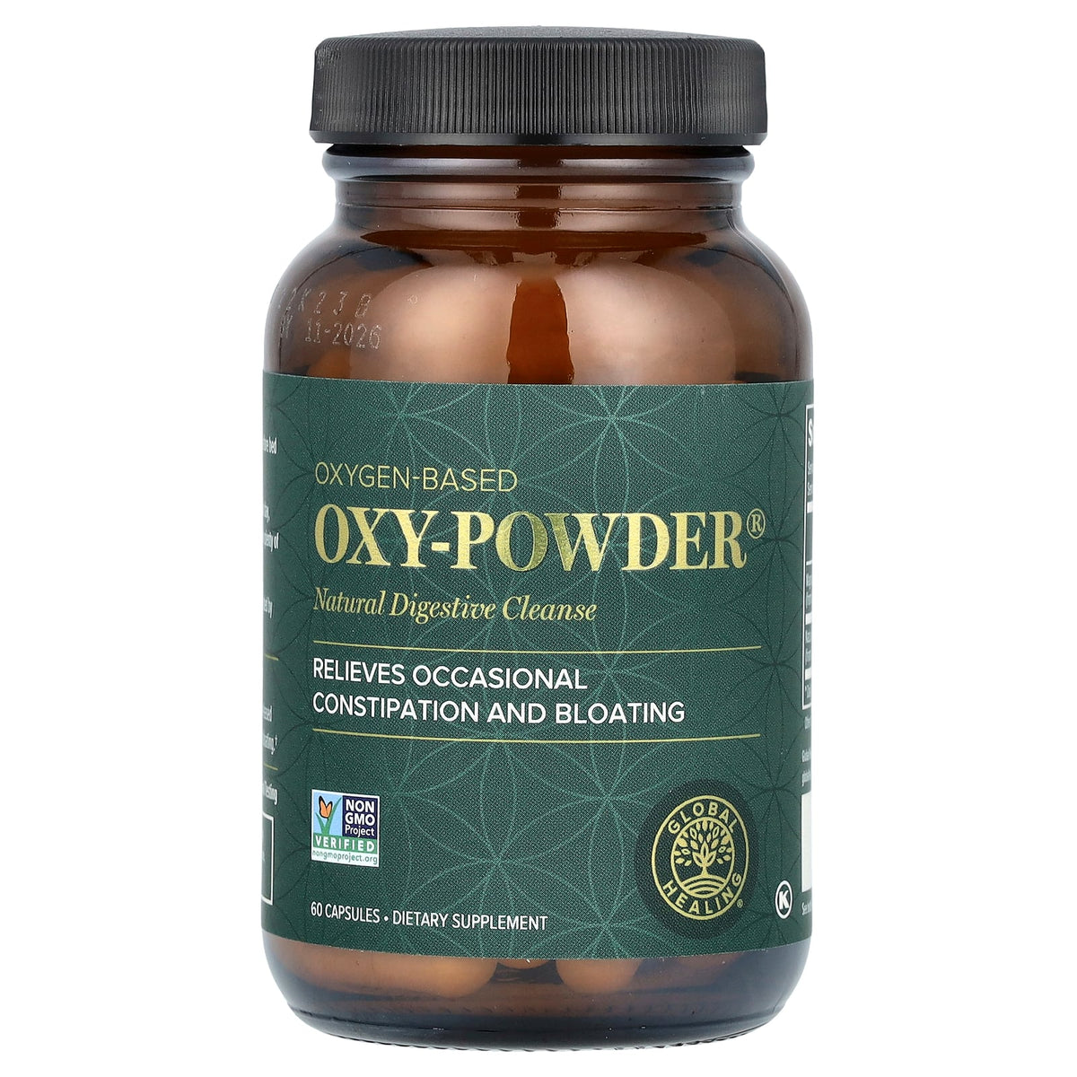 Oxy-Powder 60 cápsulas Global Healing — Natural Digestive Cleanse