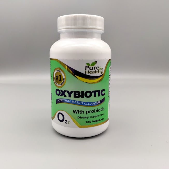 Oxybiotic - Oxygen Based Cleanse - With Probiotic - 60/120Caps - Pure &amp; Healthyb