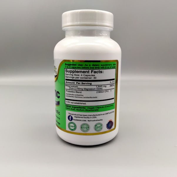 Oxybiotic - Oxygen Based Cleanse - With Probiotic - 60/120Caps - Pure &amp; Healthyb