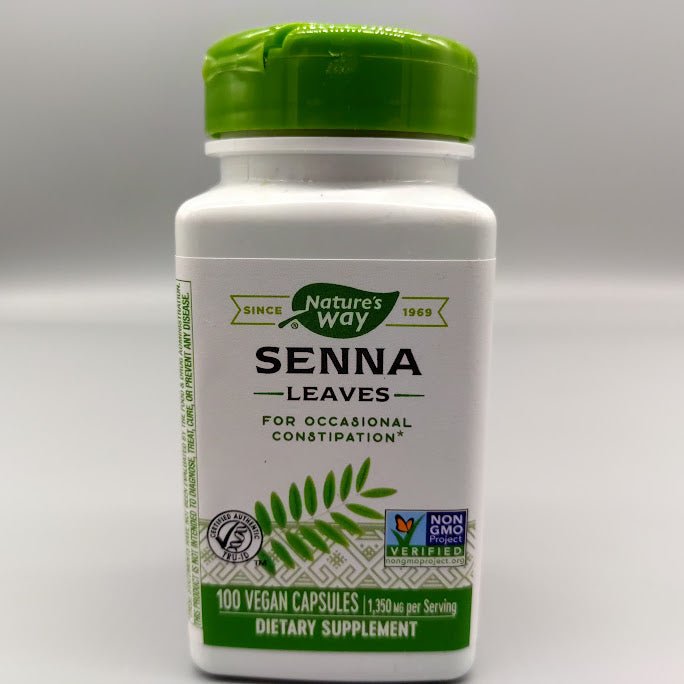 Pastillas Senna Leaves - 1350mg - 100 Vegan Capsules - Nature's Way