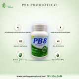 PB8 Probiótico 14 Mil Millones UFC, 8 Cepas, 120 Cápsulas Vegetarianas