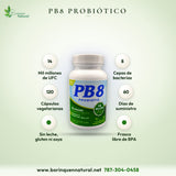 PB8 Probiótico 14 Mil Millones UFC, 8 Cepas, 120 Cápsulas Vegetarianas