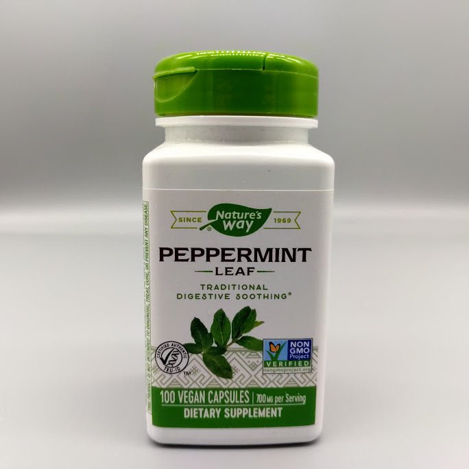 Peppermint Leaf - 700mg - 100 Vegan Capsules - Nature&#39;s Way