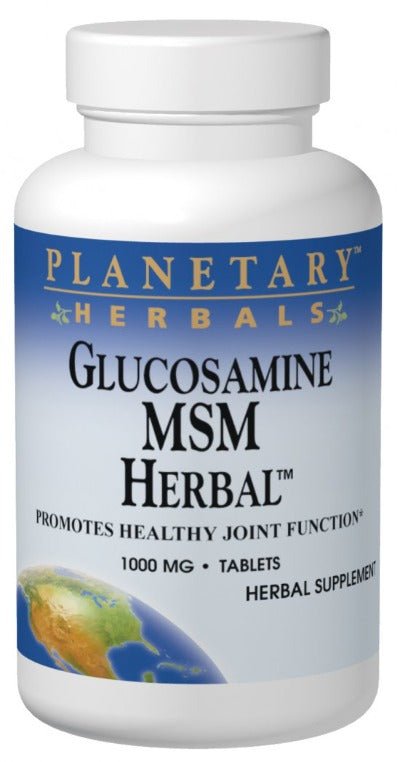 Planetary Herbals Glucosamine MSM Herbal™ 1000 mg 90 tabletas