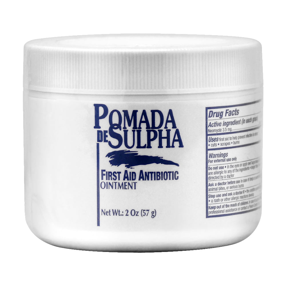 Pomada de Sulpha Menper, pomada antibiótica de primeros auxilios, 2 oz (57 g)