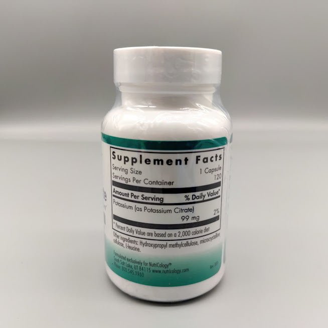 Potassium Citrate 120 Vegetarian Capsules