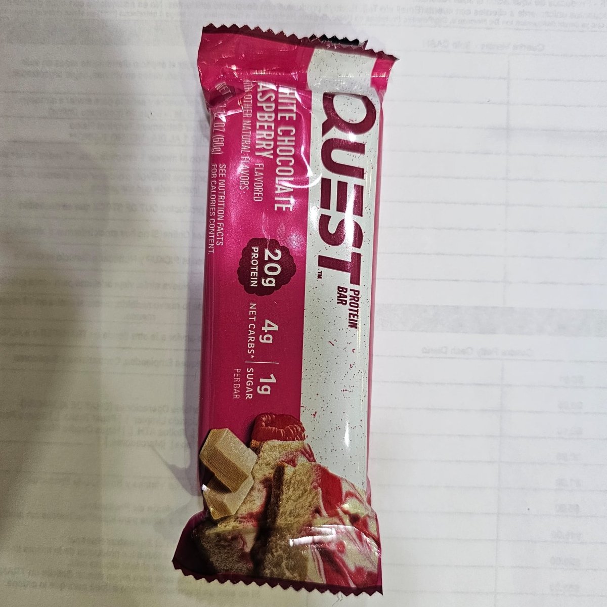 Quest White Chocolate Raspberry Protein Bar 2.1 Oz