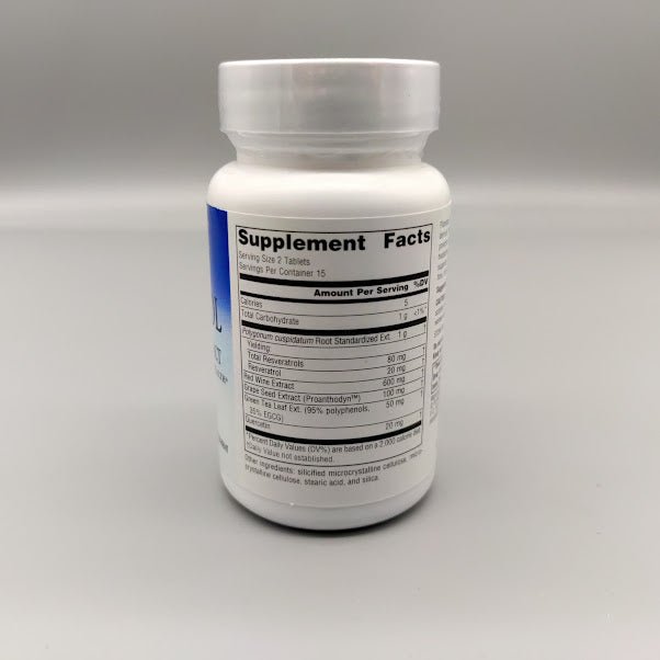 Resveratrol Extract with Red Wine Tablets, 30 Count