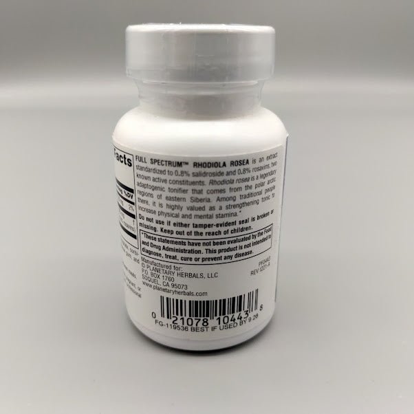 Rhodiola Rosea Extract 327mg 30 Tablets