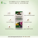 Sambucus Immune Nature's Answer, Saúco 12,000 mg, Zinc y Vit C, 4 oz