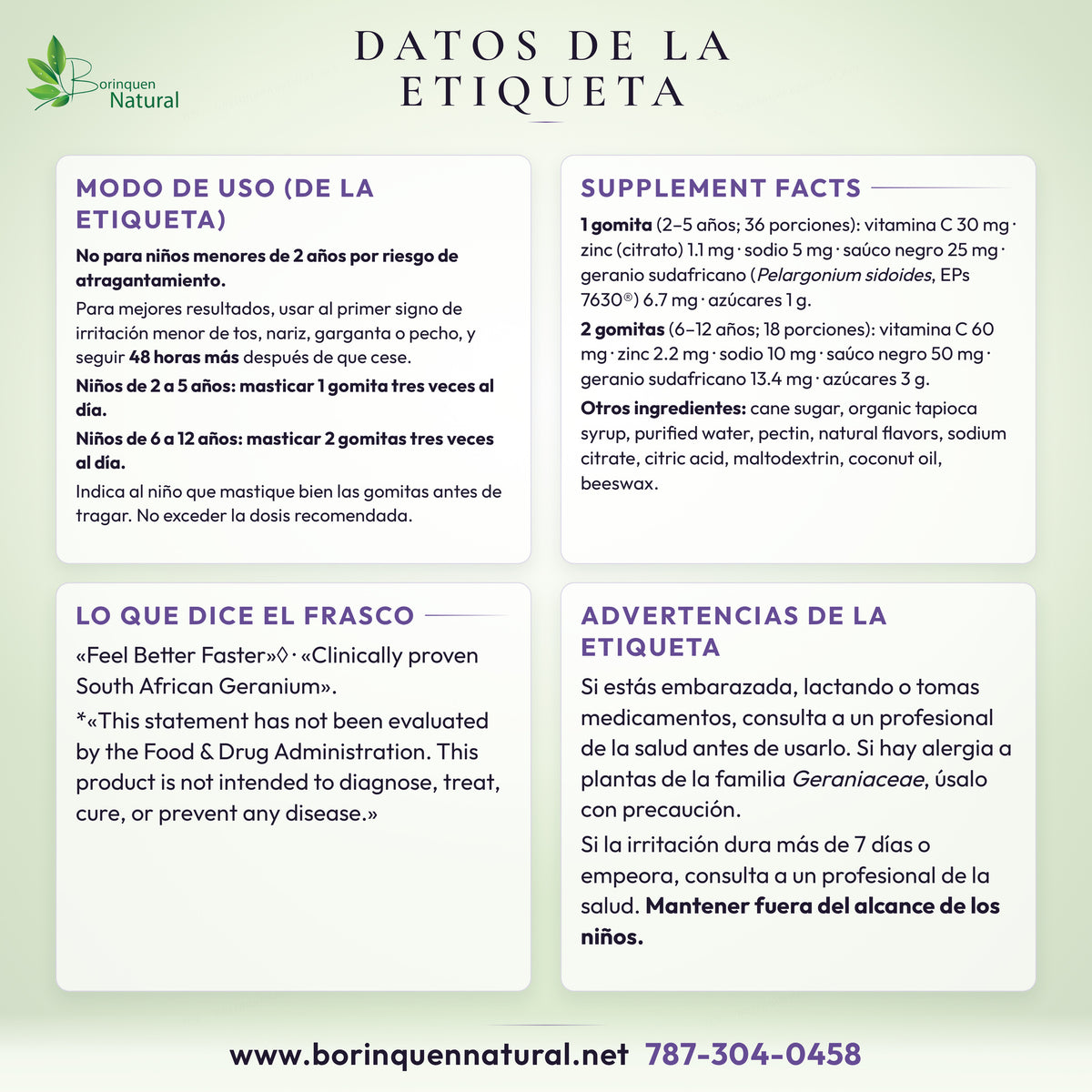 Etiqueta de Sambucus Kids Cough Relief + Immune de Nature's Way: uso por edad, Supplement Facts y advertencias