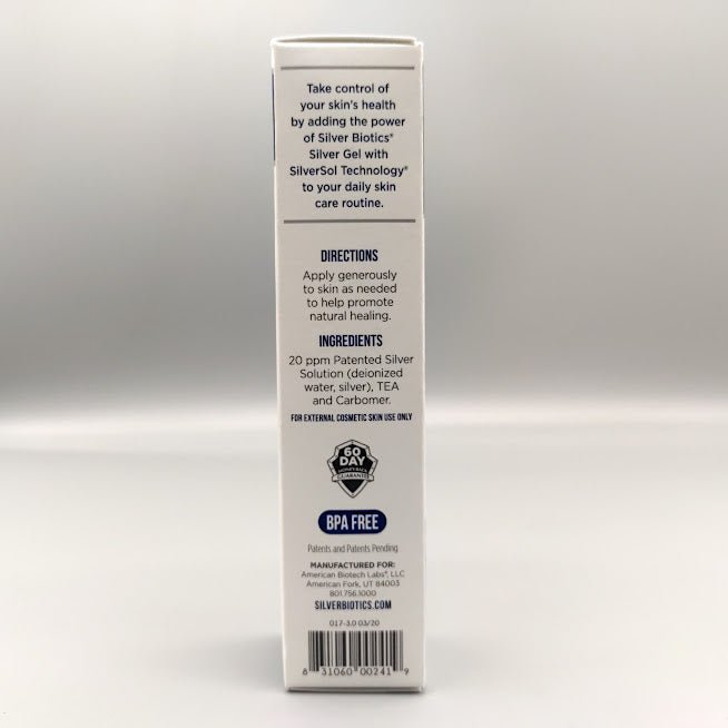 Silver Gel - SilverSol Nano-Silver Infused Hydrogel