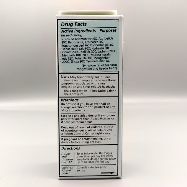 Sinus Congestion + Headache - 1 Oz