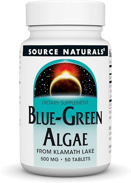 Source Naturals Blue - Green Algae, Freeze Dried 500 mg (50 tabletas)