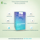 Testosterone Wellness Bio Nutrition con Fenogreco y Tribulus, 60 Tab