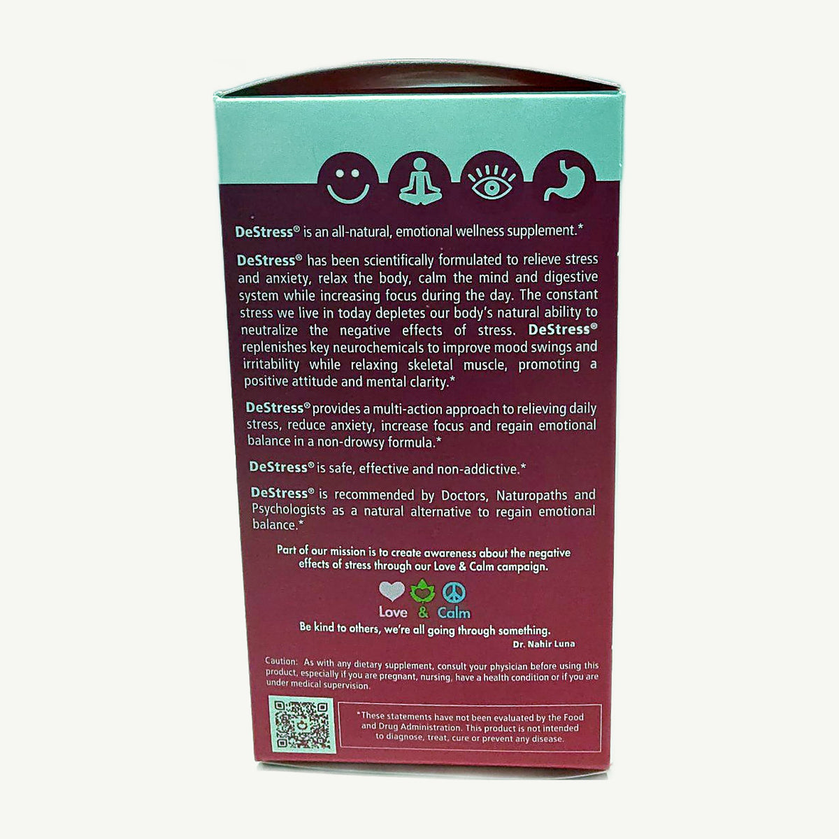 DeStress de Organic Health Labs: foto real del envase tomada en la tienda Borinquen Natural (4 de 5)