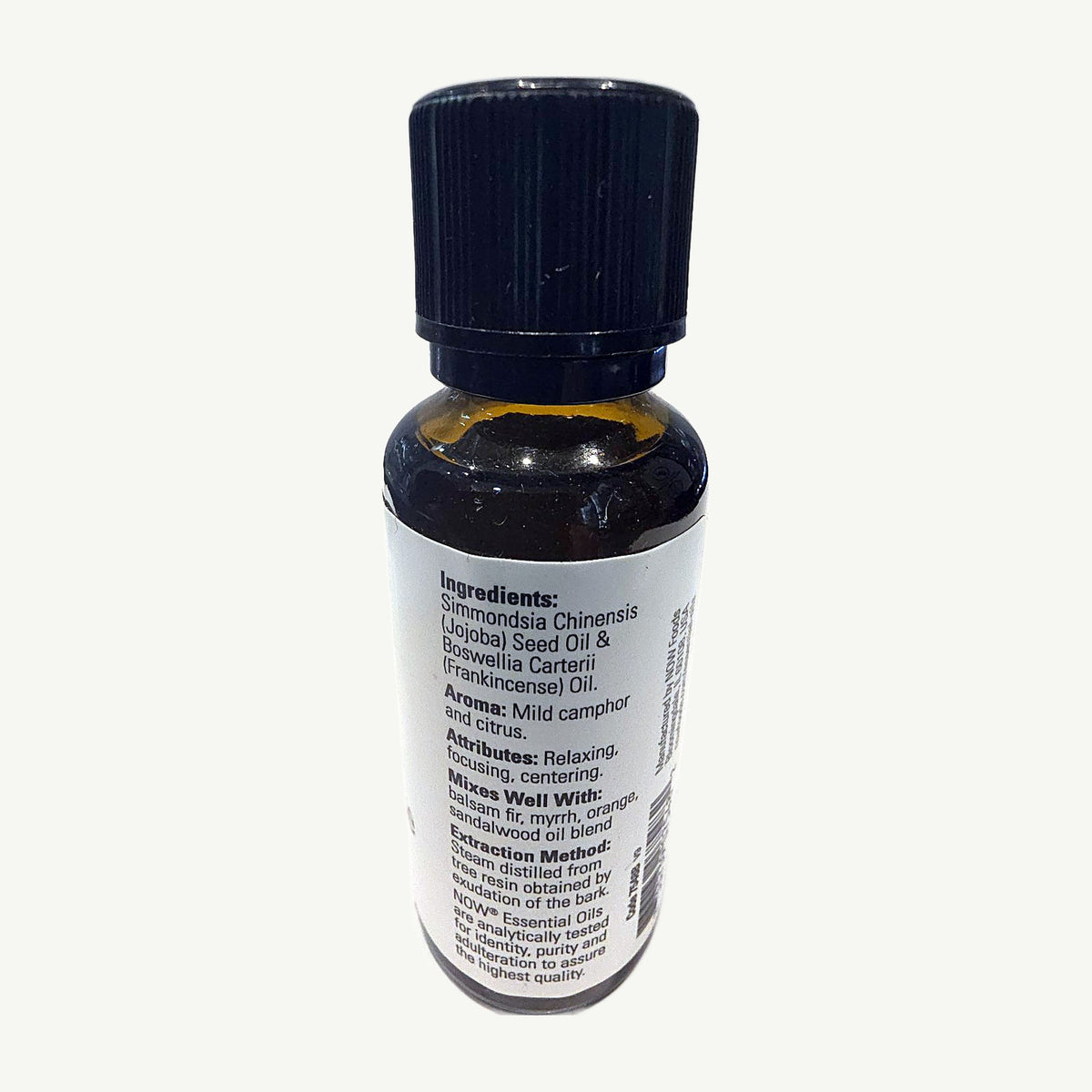 Frankincense 20% Oil Blend de NOW: foto real del envase tomada en la tienda Borinquen Natural (2 de 4)