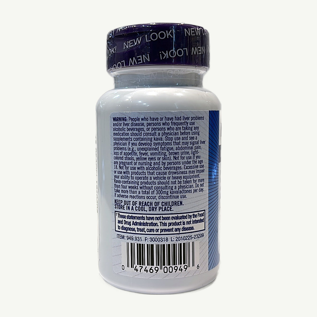 Kava Kava 200 mg: foto real del envase tomada en la tienda Borinquen Natural (3 de 3)