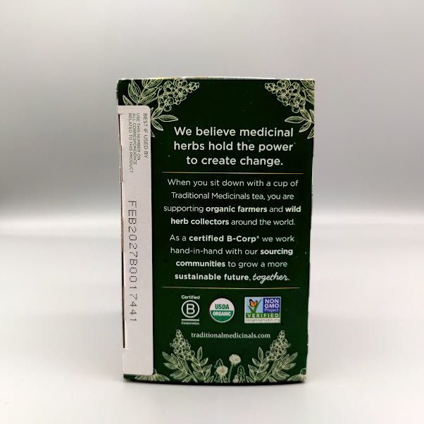 Traditional Medicinals Caffeine Free Organic Herbal Tea Chamomile