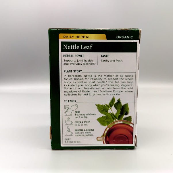 Traditional Medicinals Caffeine Free Organic Herbal Tea Nettle Leaf