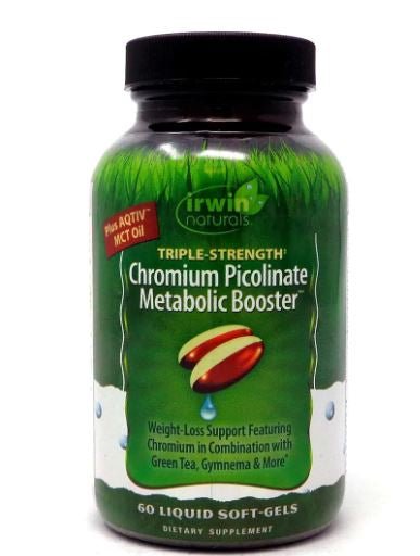 Triple Strength Chromium Picolinate Metabolic Booster - 60 Softgels